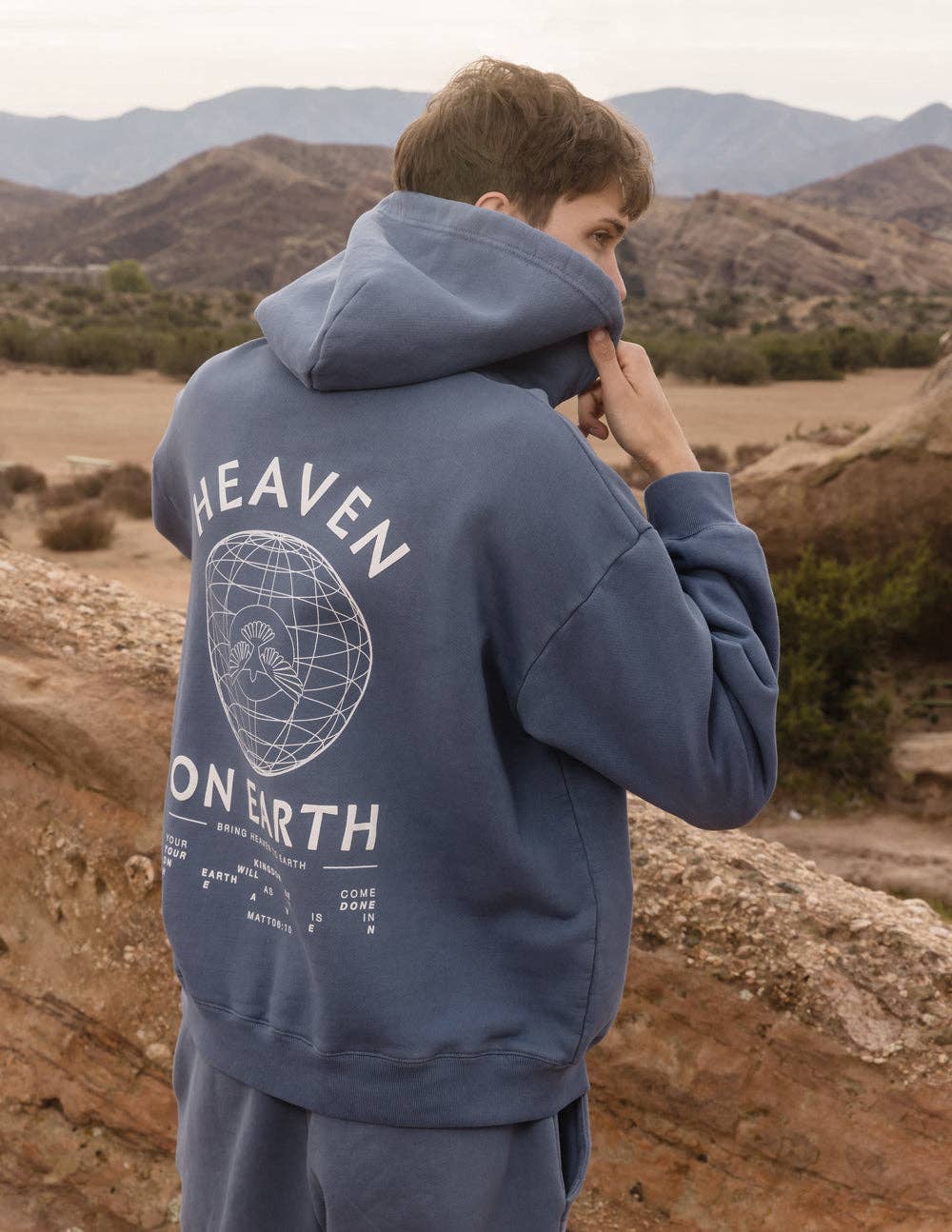 Heaven on Earth Hoodie - Vintage Navy