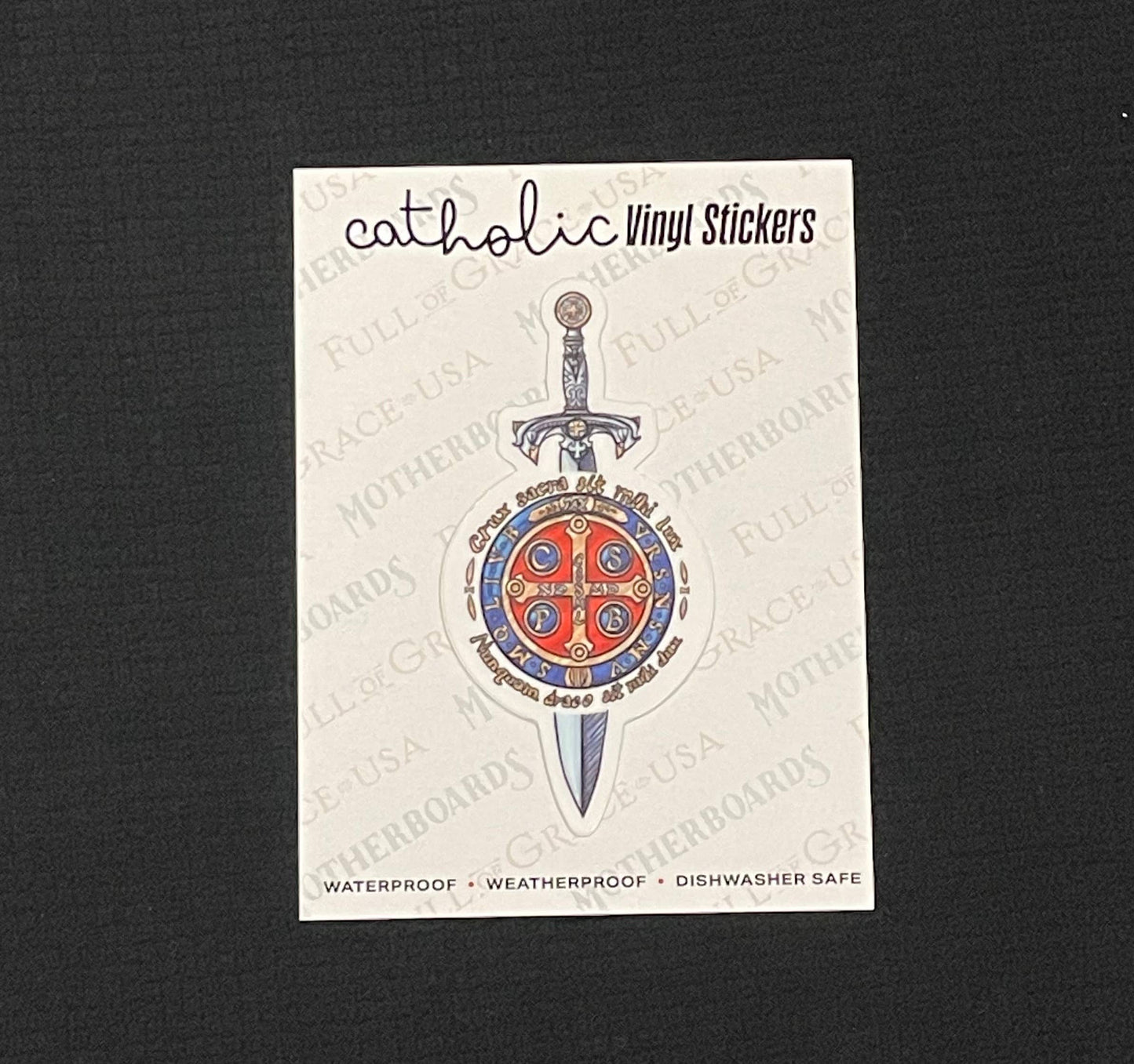 Benedict Sword Die-Cut Decal