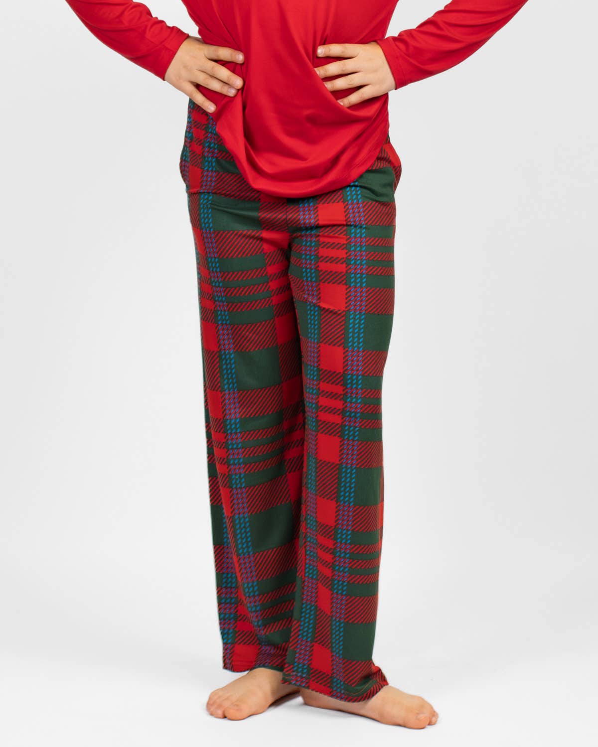 Youth Telluride Plaid Sleep Pants   Dark Green/Red/Blue   -Asst.