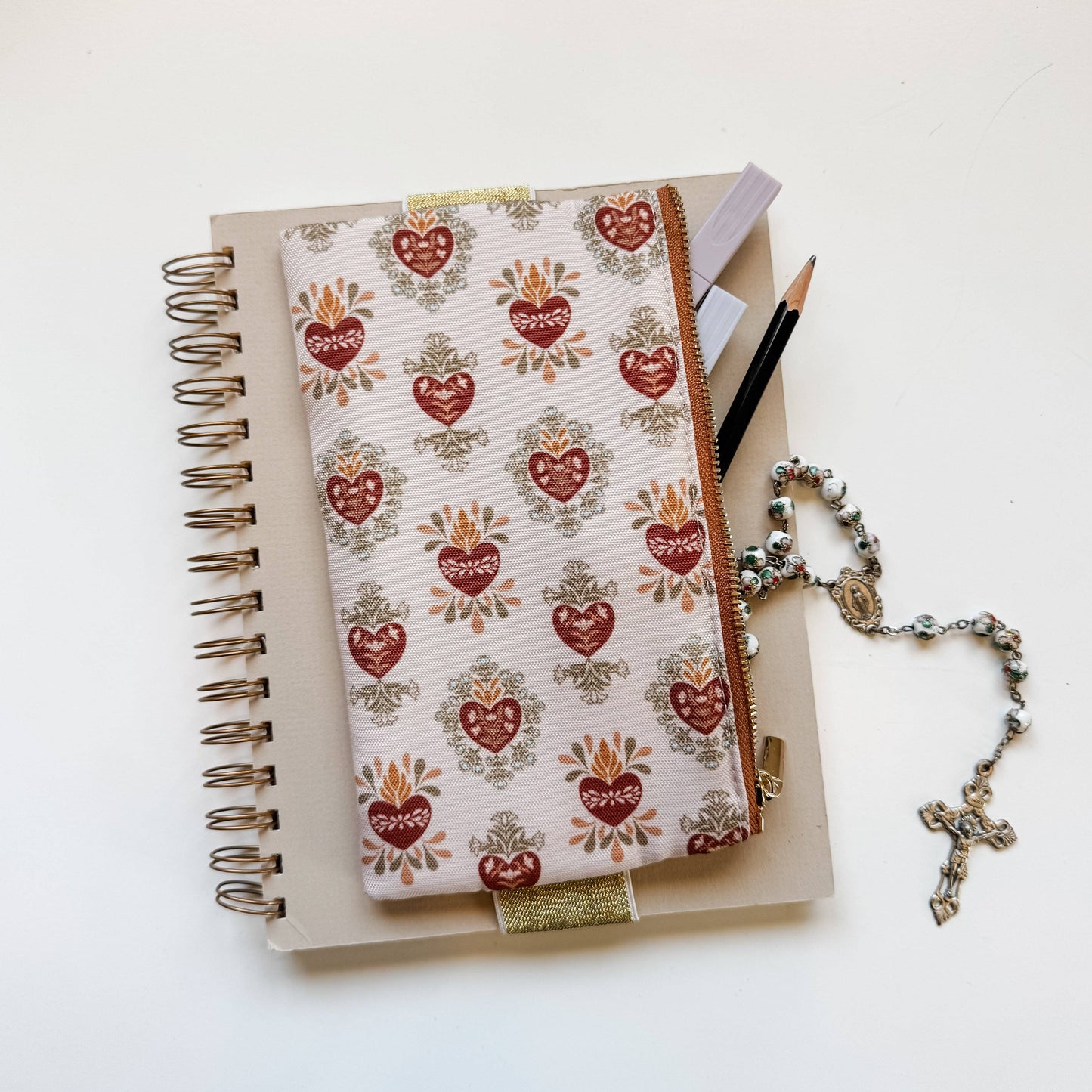 Holy Family Hearts Bible/Planner Pouch