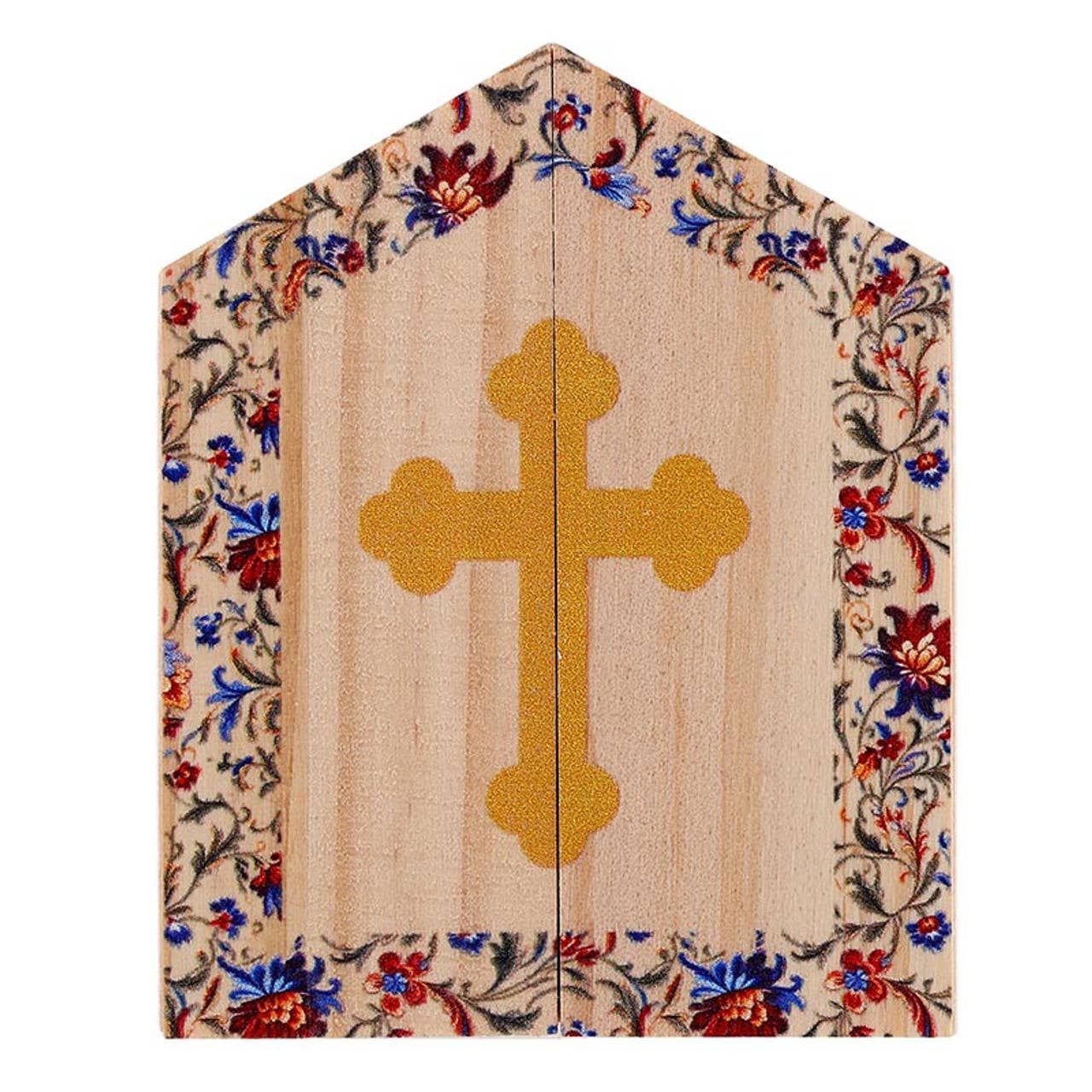 Crucifix Diptych 4x3"