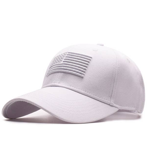American Flag Embroidered Low Profile Baseball Cap US Flag