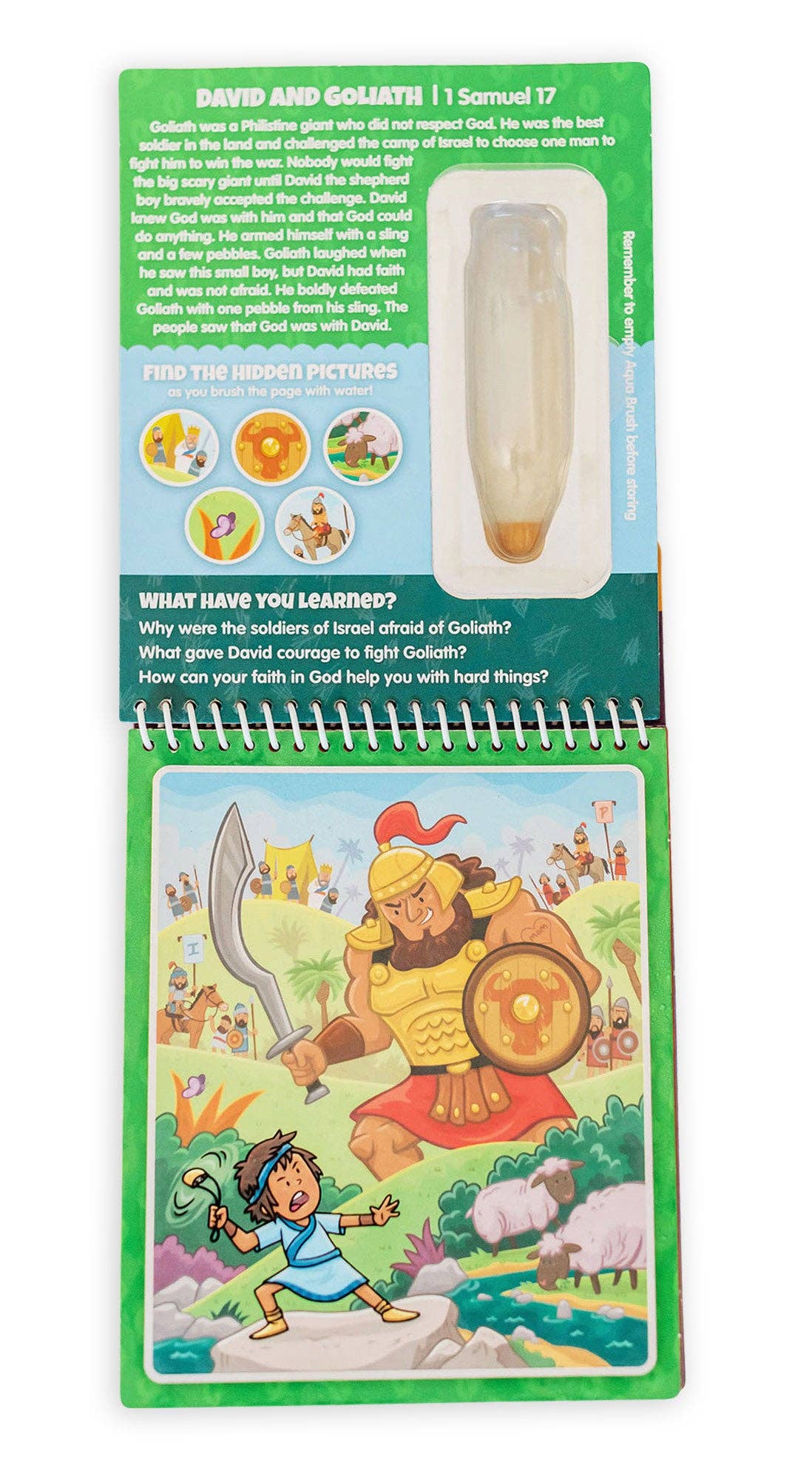 Old Testament #2 Aqua Brush Activity Book, Reusable Travel Activity