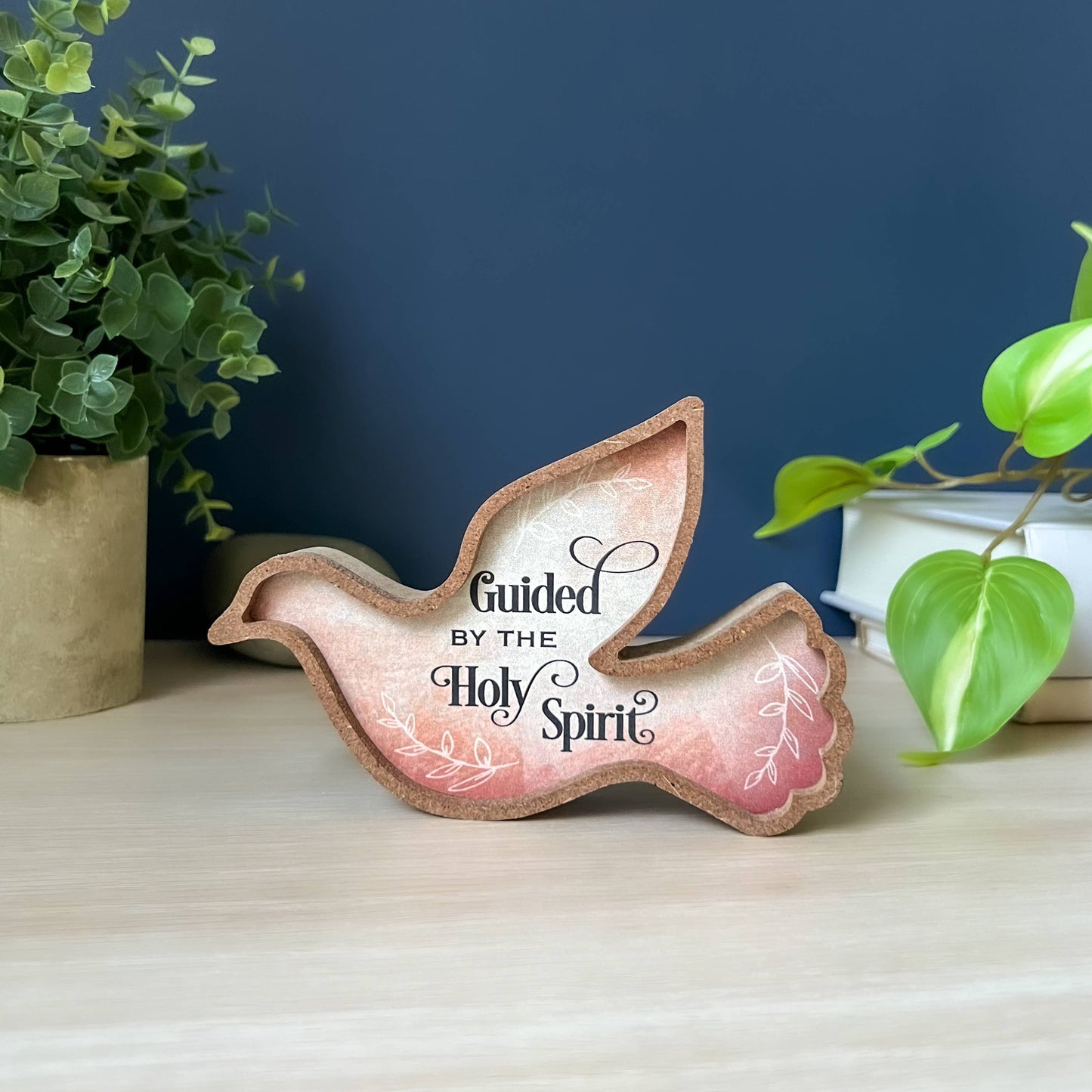 Framed Standing Dove Plaque