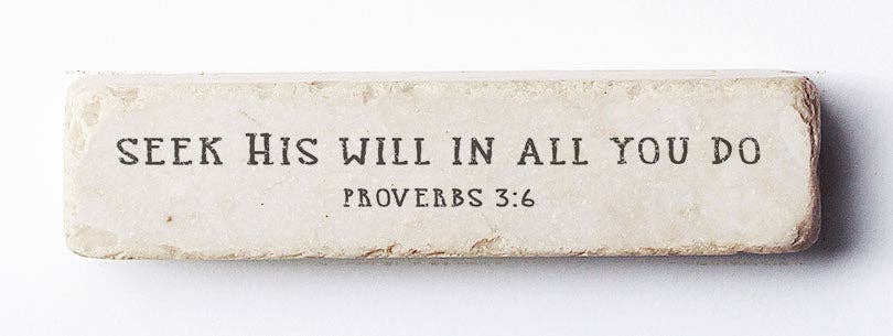 576 | Proverbs 3:6 Stone Block