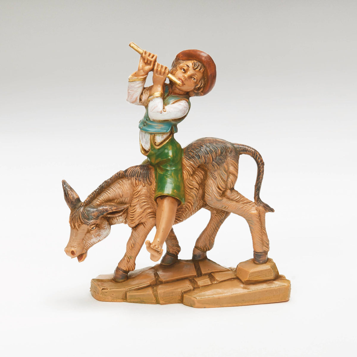 Fontanini 5" Scale Dominic Boy With Donkey Nativity Figure