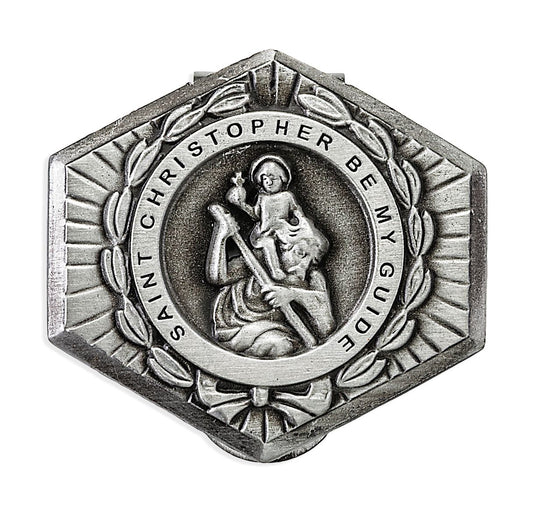 Saint Christopher Auto Visor Clip