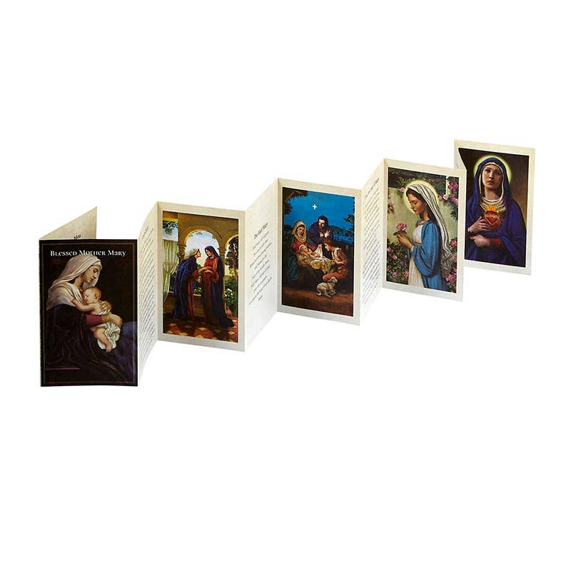 The Life Of Mary Folded Prayer Card