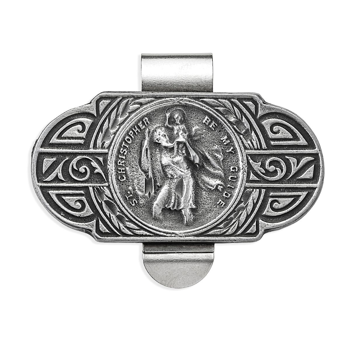Saint Christopher Auto Visor Clip