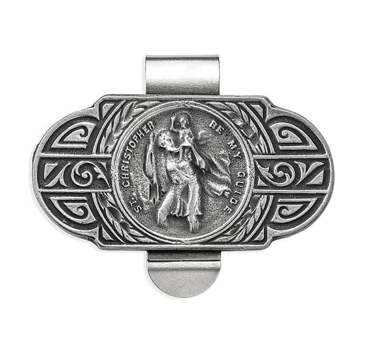 Saint Christopher Auto Visor Clip