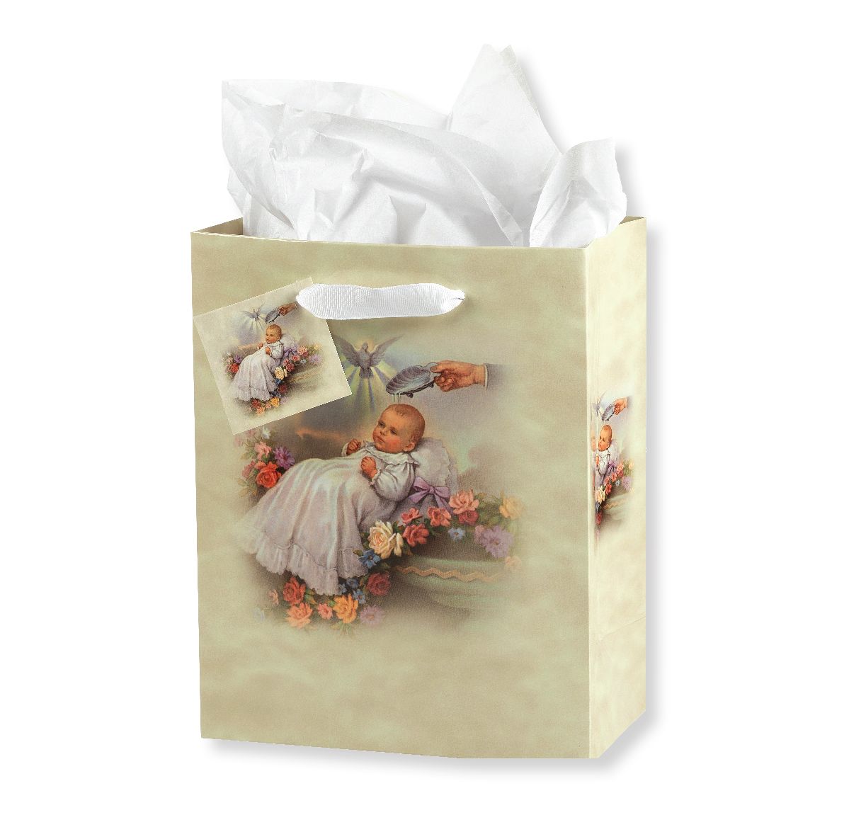 Baptism - Traditional Gift Bag with Tissue