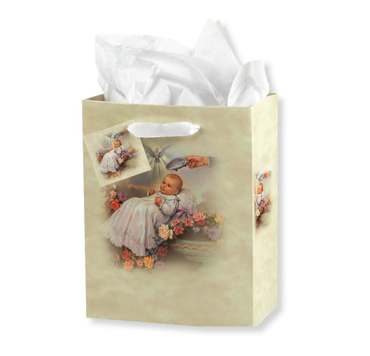 Baptism - Traditional Gift Bag with Tissue