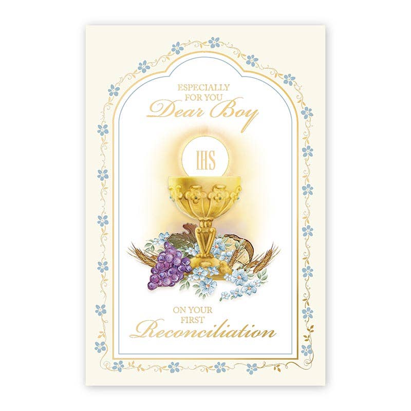 First Reconciliation Boy Card