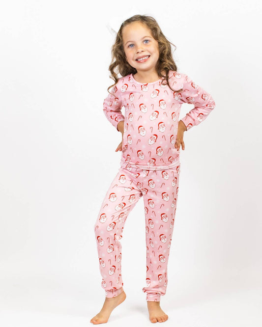 Kid's Candy Cane Cutie Long Sleeve Pajamas   Light Pink/Red/White   -Asst.