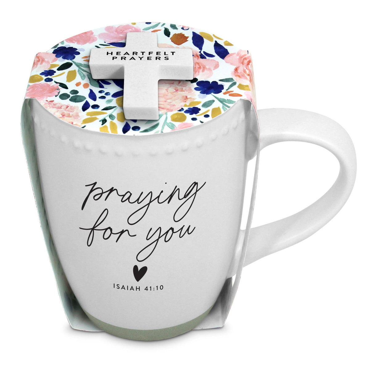 Wrapped In Love Mug with Cross Praying For You