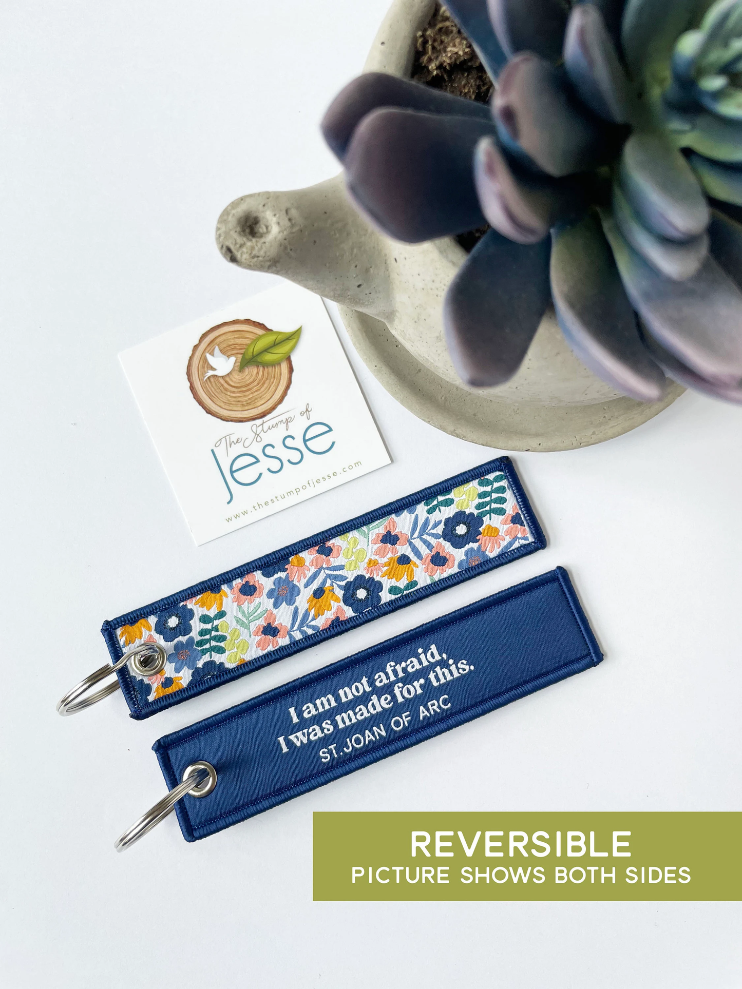 Woven Keychain & Bag Tag - I Was Made For This Joan of Arc