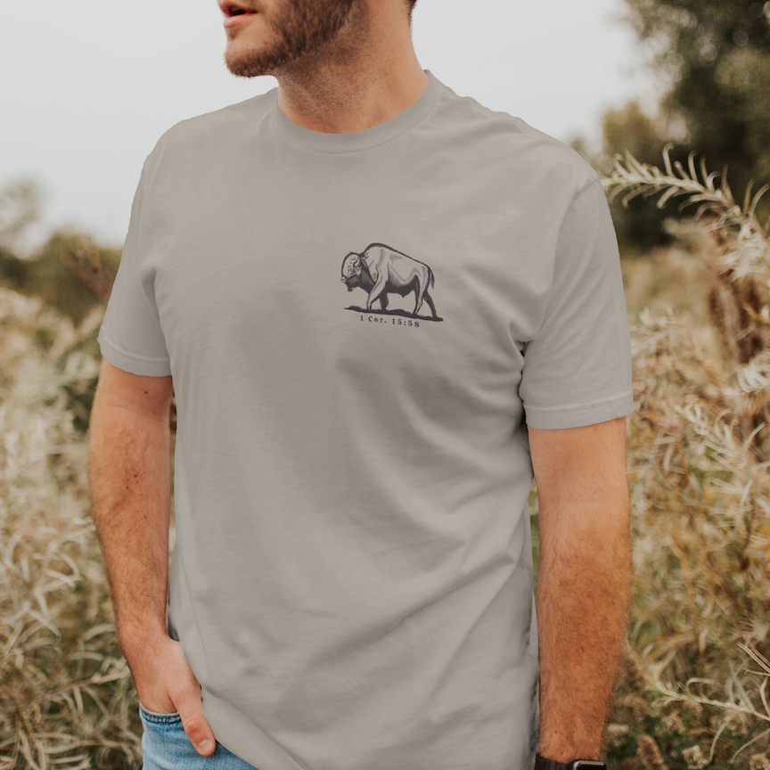 Be Strong and Steadfast Buffalo Tee
