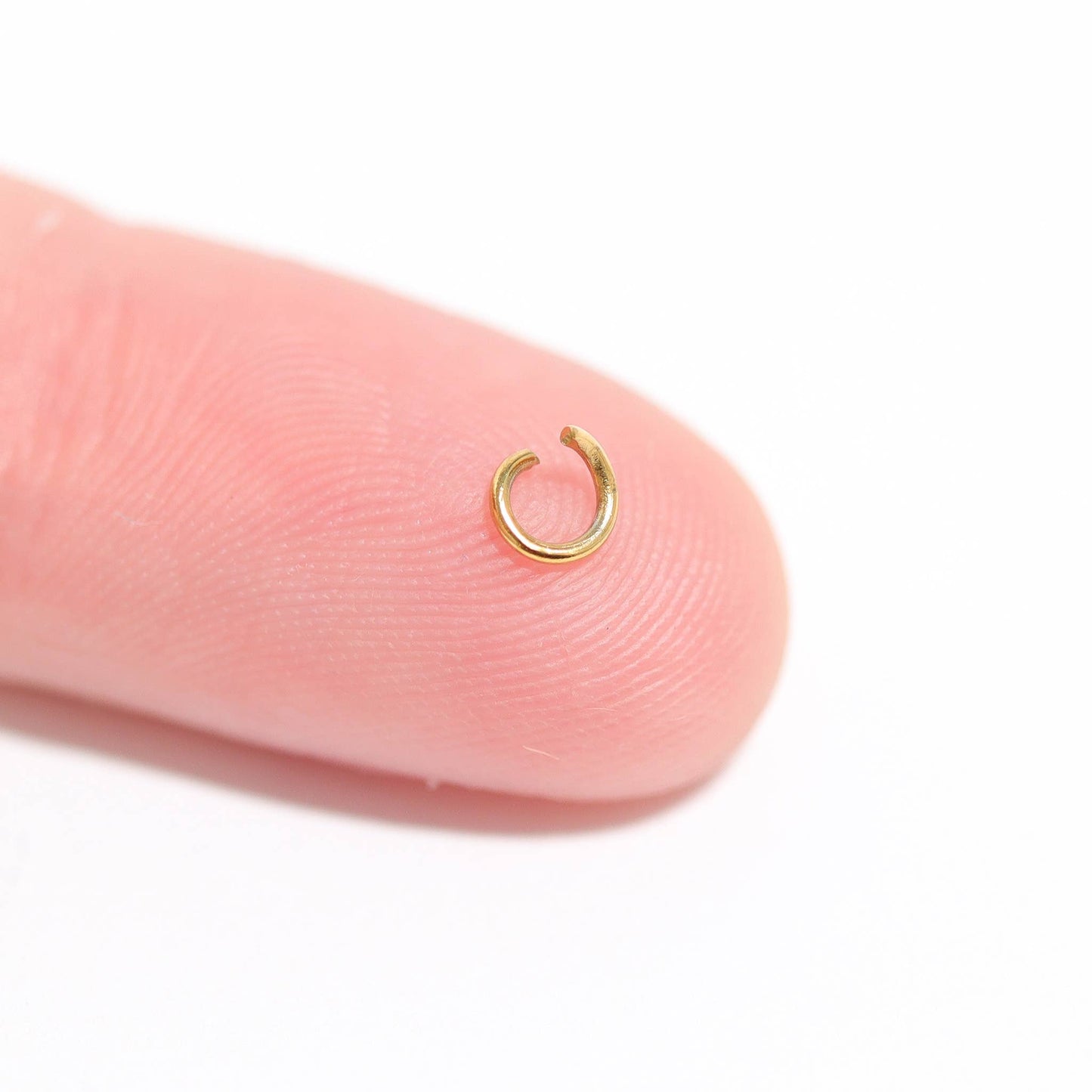 100 Pack 18K Gold PVD Coated Jump Ring Connectors