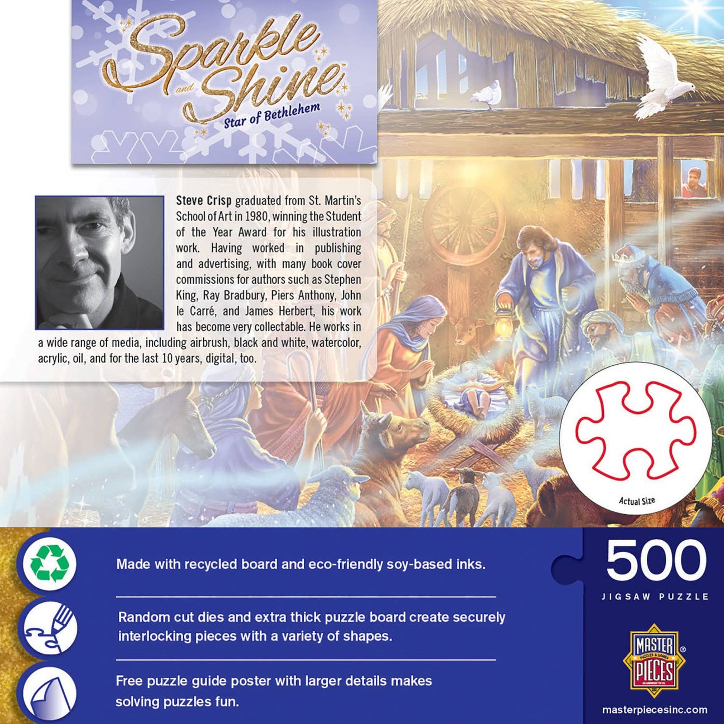 Star of Bethlehem 500 Piece Glitter Puzzle