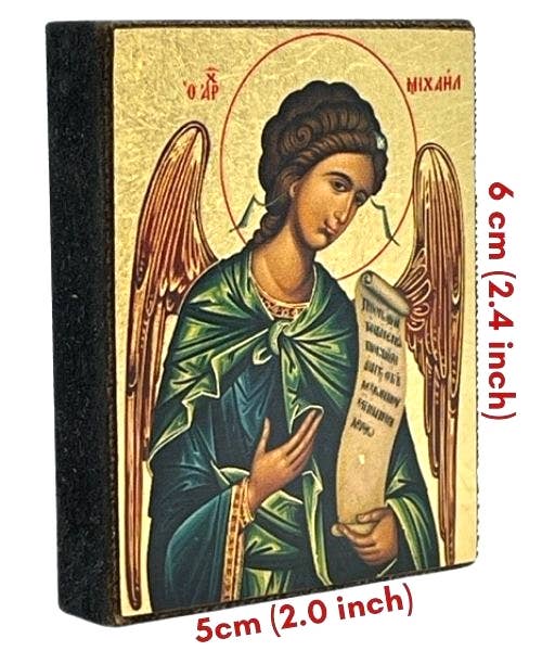 Archangel Michael Silk Screen Icon Magnet