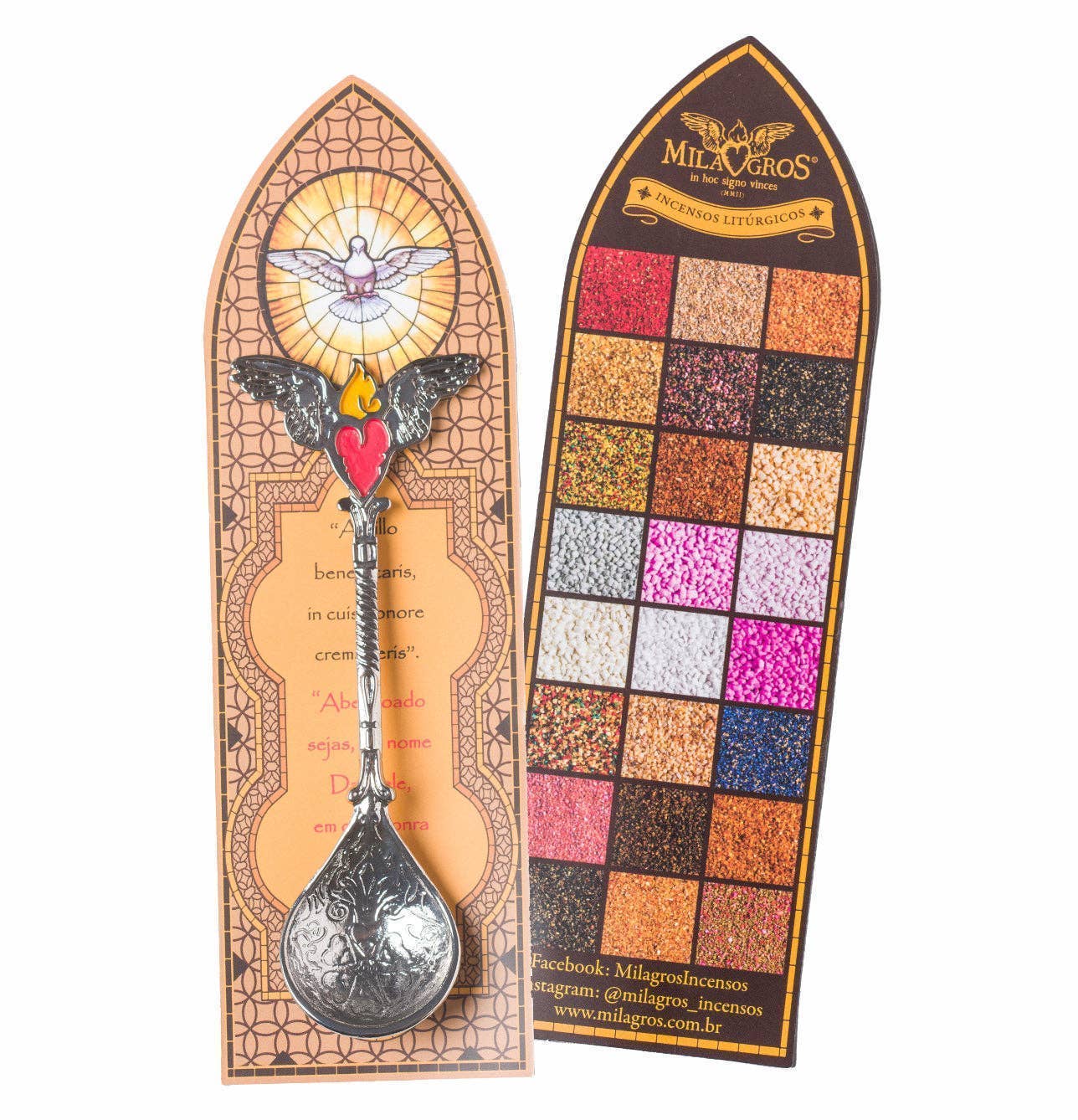 Silver Incense Spoon — 4.3 in, Long Handle for Tall Burners and Thuribles