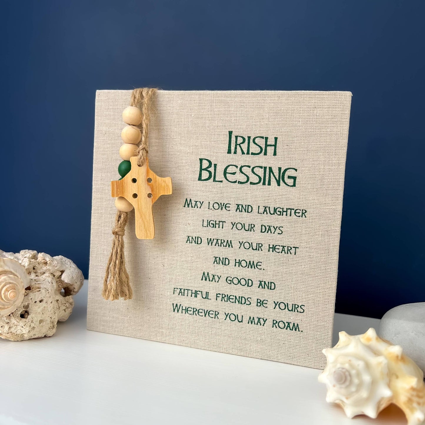 Irish Blessing Fabric Plaque