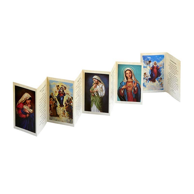 The Life Of Mary Folded Prayer Card