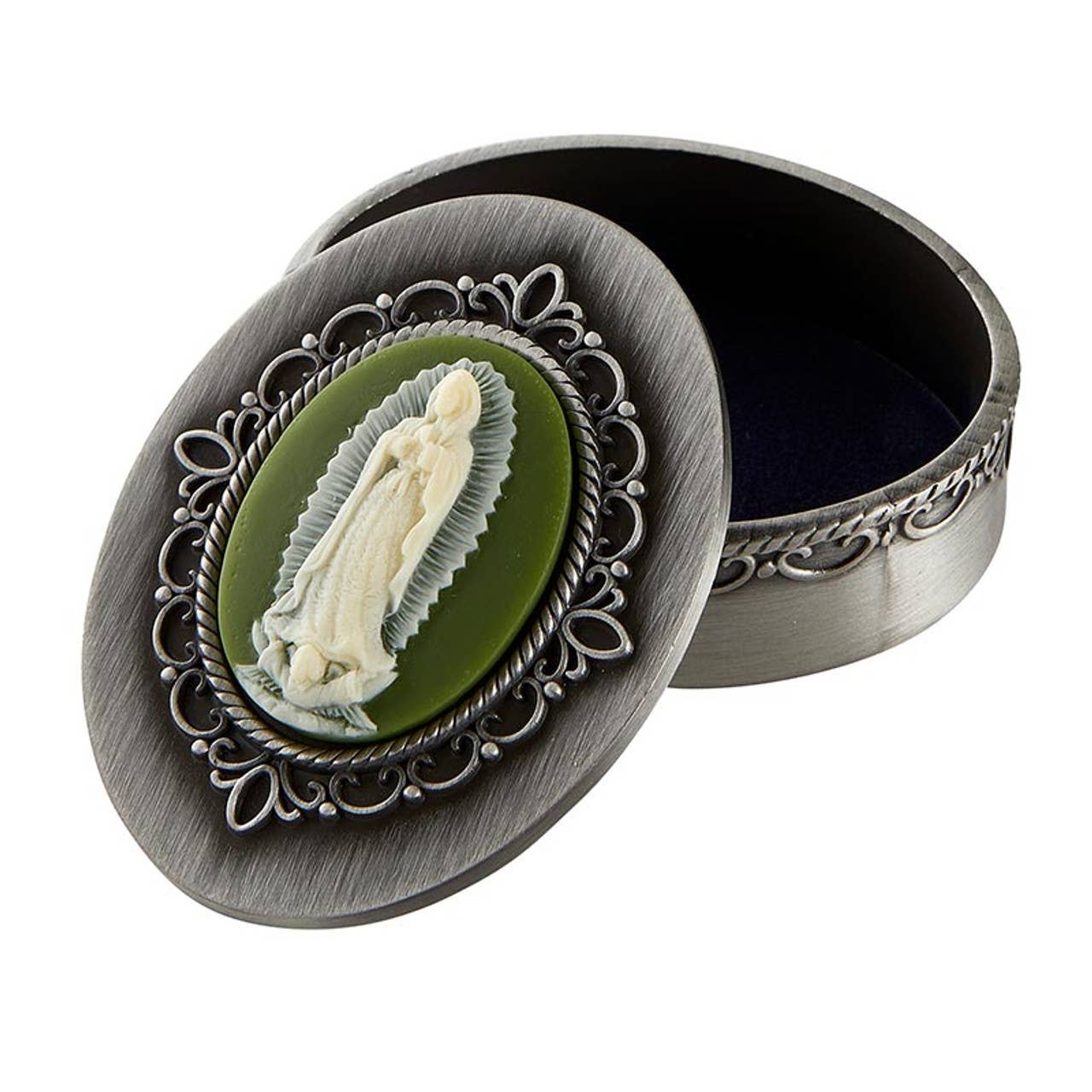 Our Lady Of Guadalupe Cameo Rosary Box
