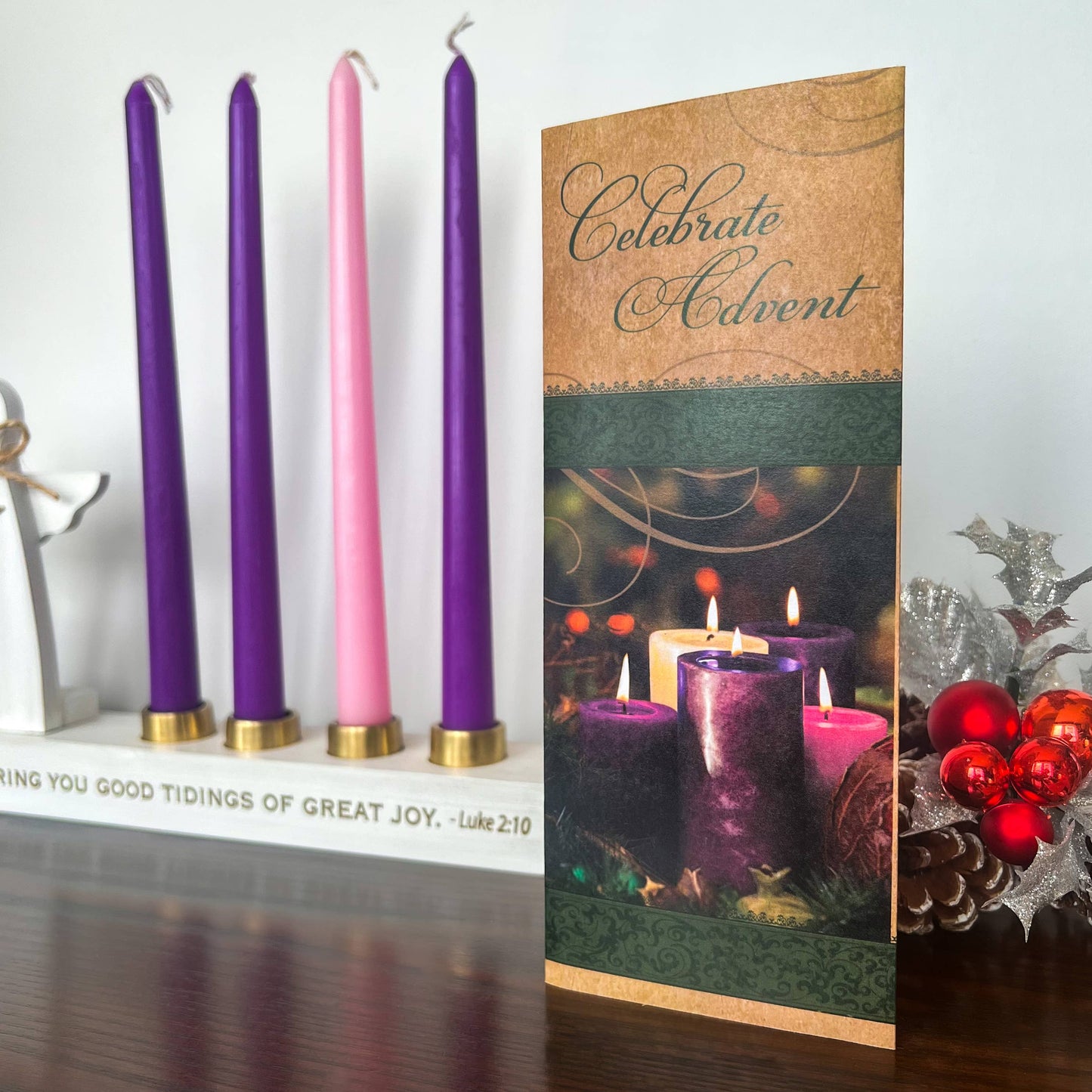 Angel Advent Candle Holder