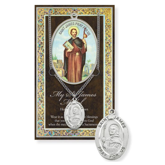 St. James the Apostle Pewter Medal Necklace