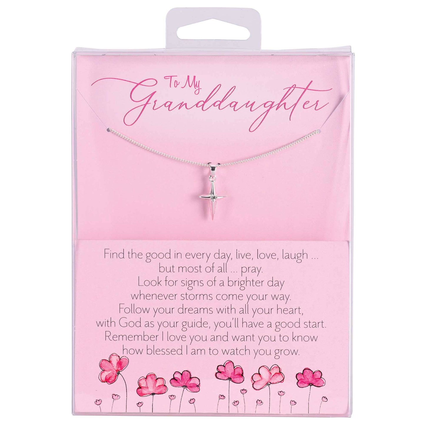 Necklace Granddaughter Star Cross