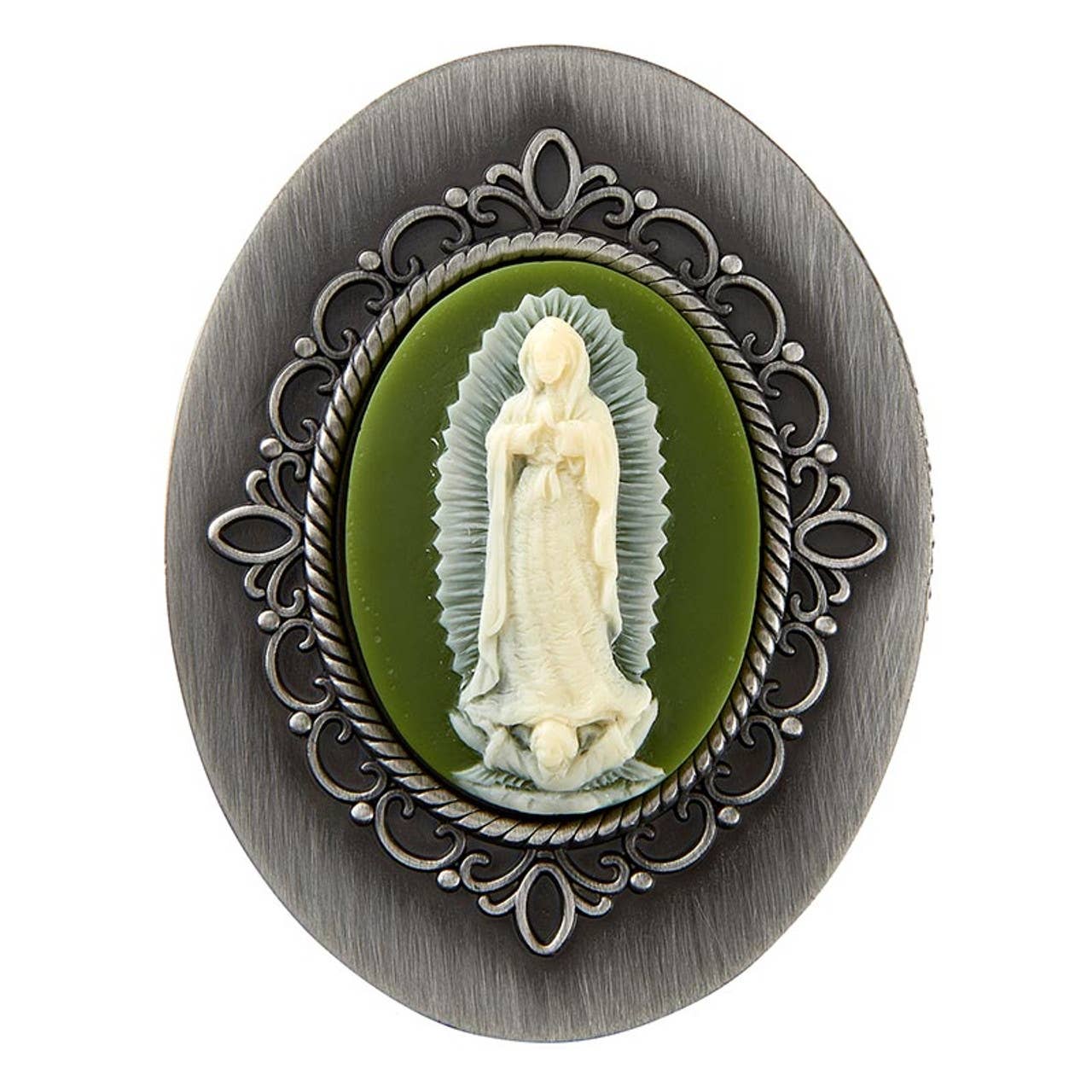 Our Lady Of Guadalupe Cameo Rosary Box