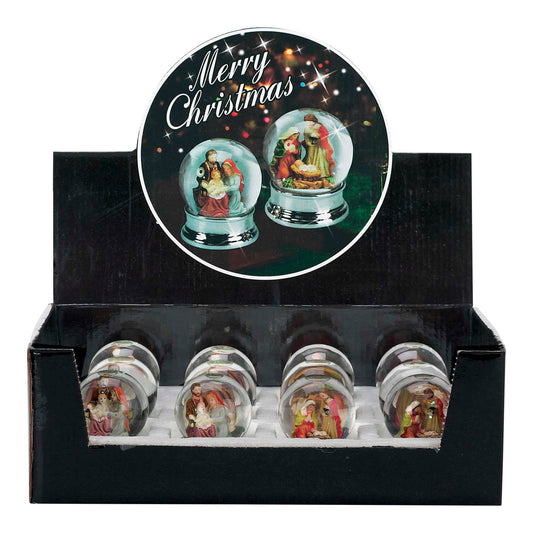 NATIVITY-GLS/MTL/RSN-SNOW GLBE