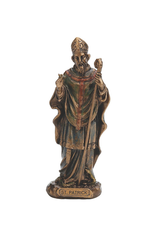 St. Patrick in Cold Cast Bronze 3.25"
