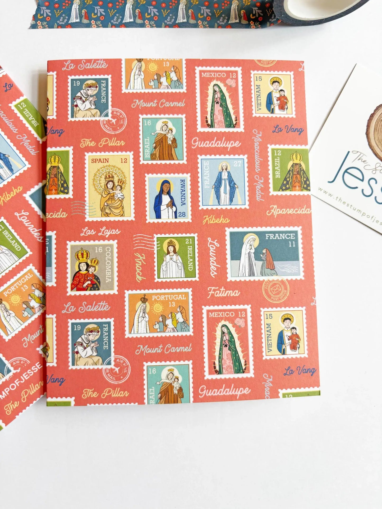 Ave Maria Post Red Greeting Card