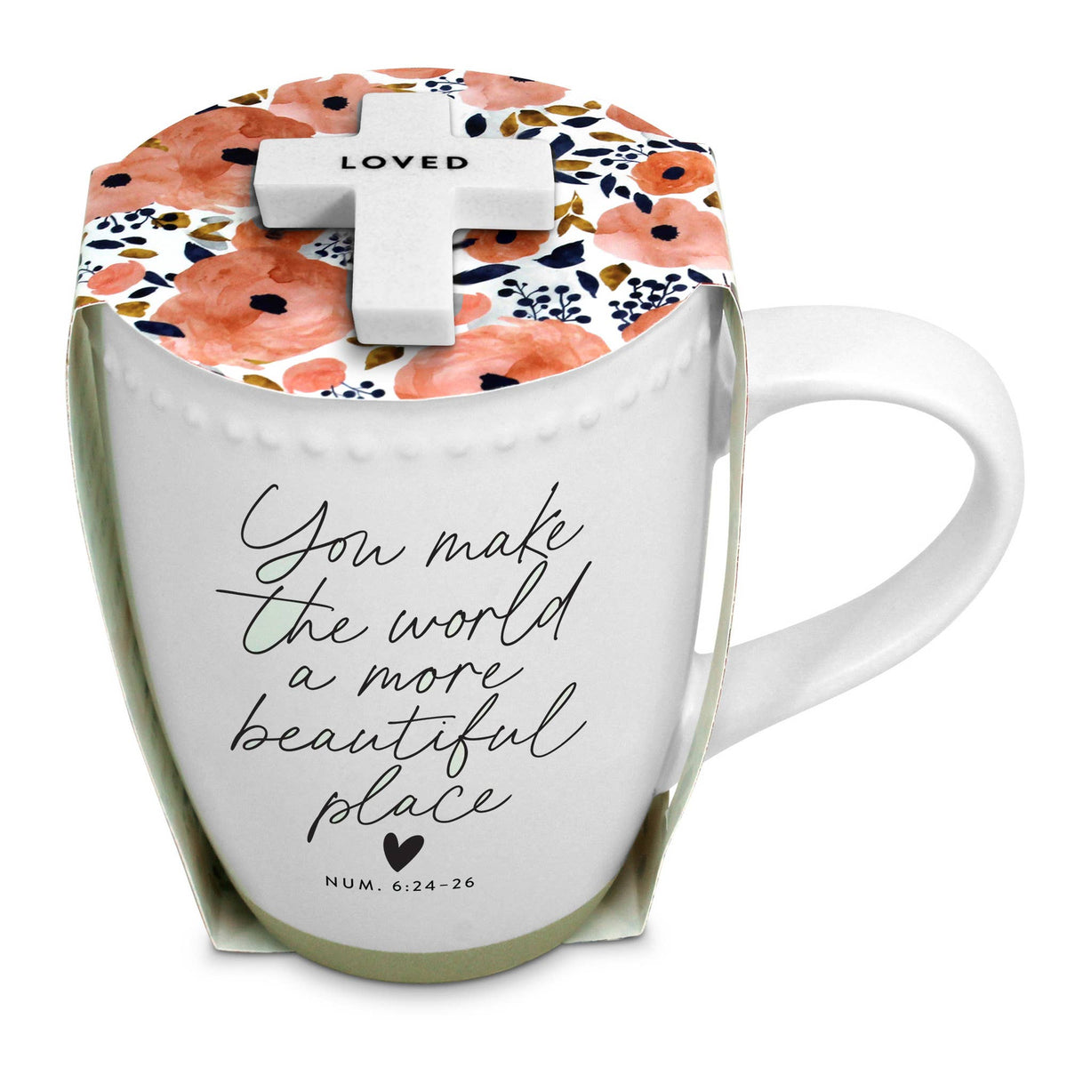 Wrapped In Love Mug with Cross Loved
