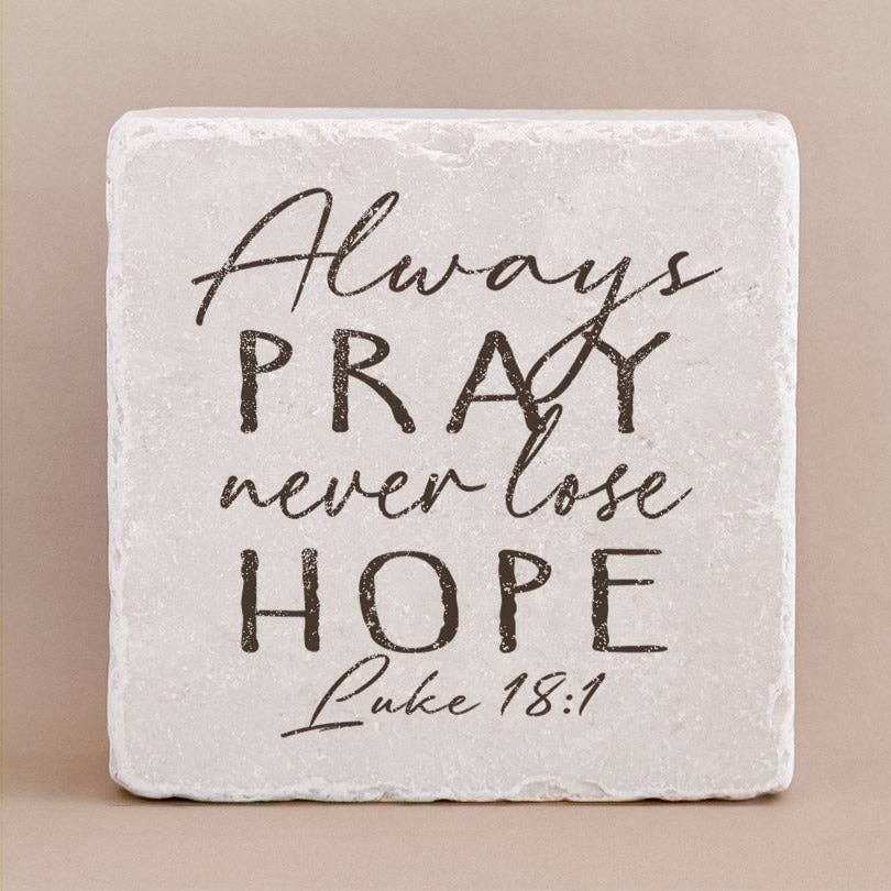 648 | Luke 18:1 Stone Block