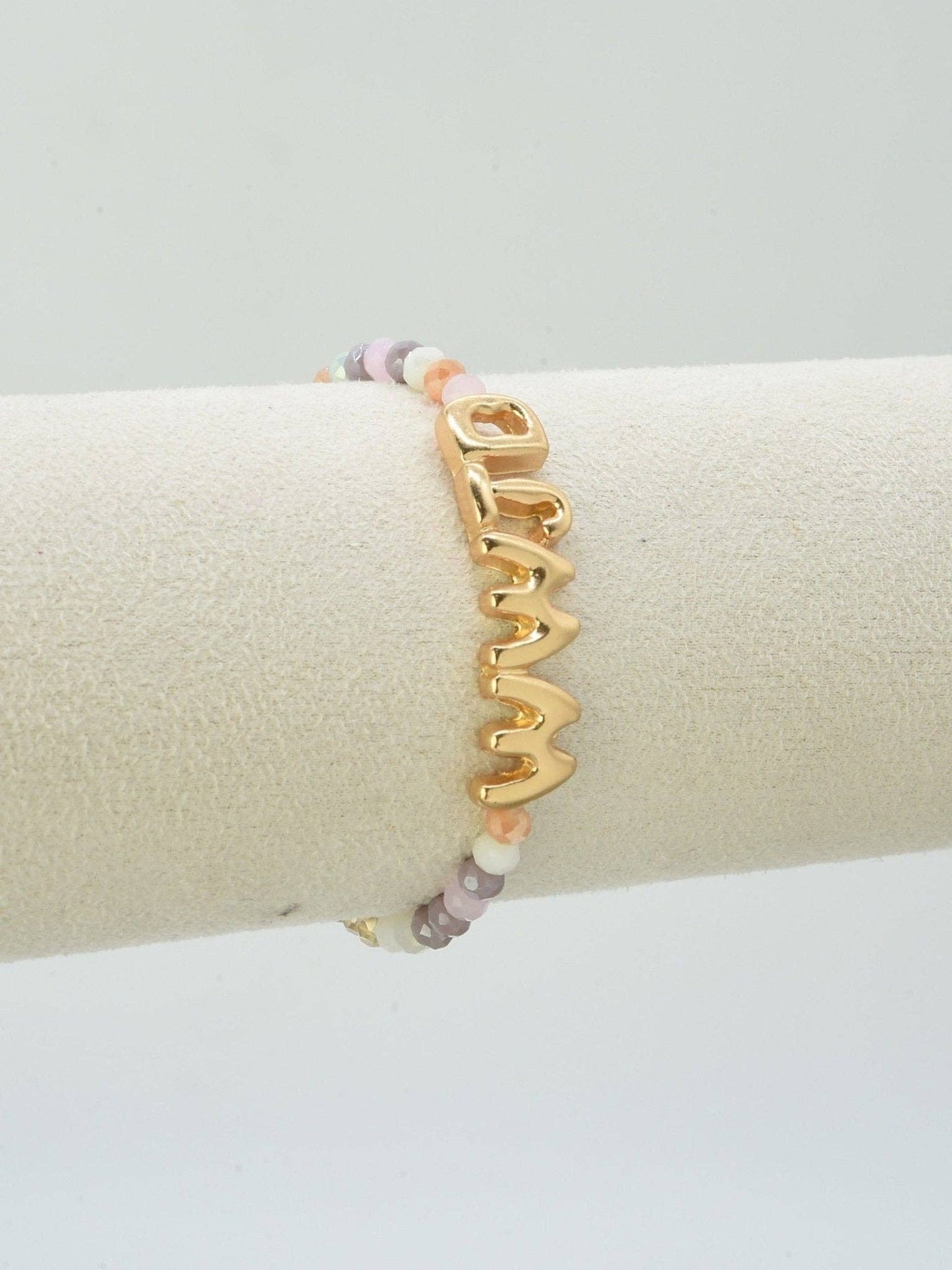 CB2309 WWJD Glass Bead Bracelet