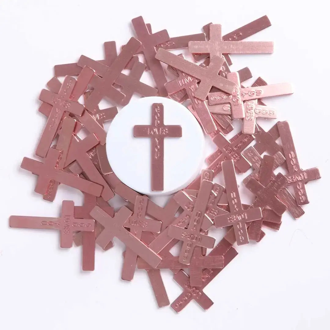 Pocket Cross God Loves You Pink