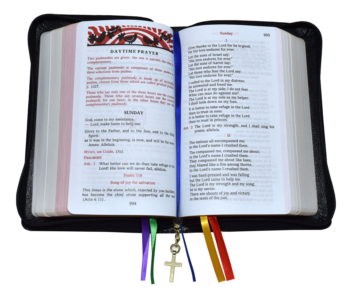 Christian Prayer BONDED LEATHER ZIPPER CLOSE Cover