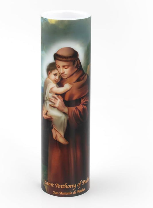 Flameless Prayer Candle St. Anthony