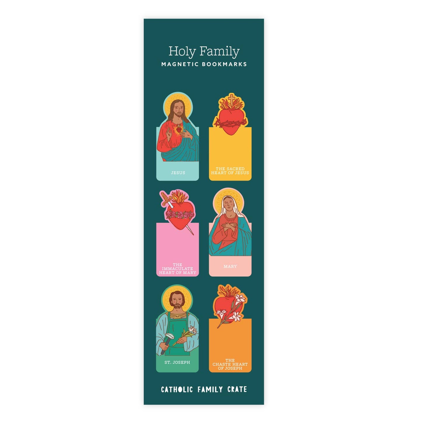 Holy Family Magnetic Bookmark, Catholic Bookmark,SacredHeart