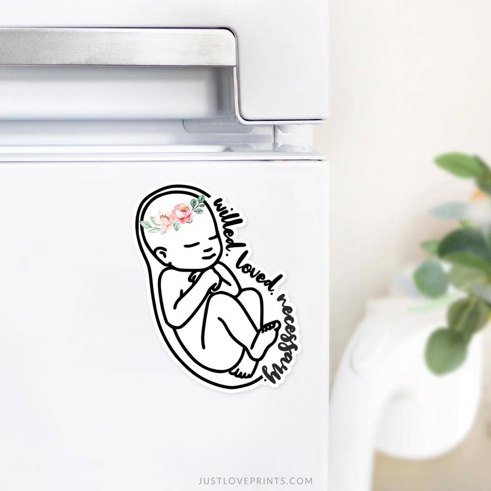 Pro-Life Baby Car Magnet