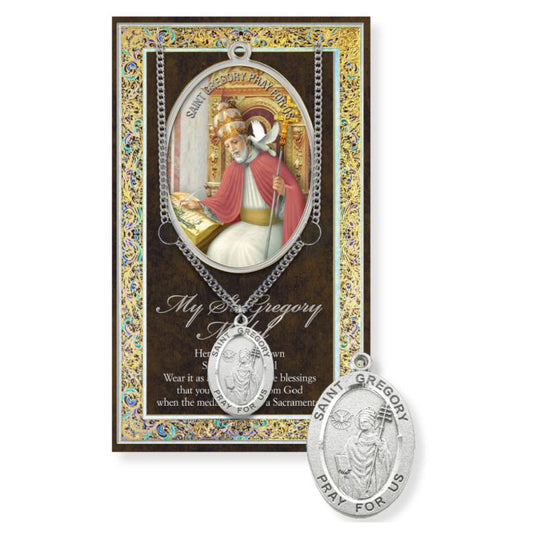 St. Gregory Pewter Medal Necklace
