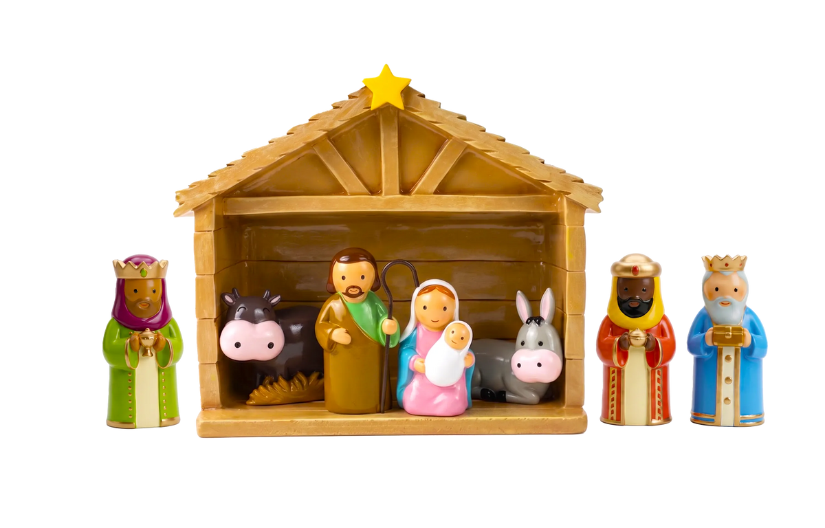 Nativity Set Miniature Saint Statue - 7-Piece Set