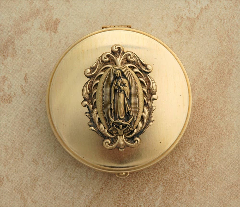 VCBX3GD - Vintage Collection Round Jewelry Organizer Box