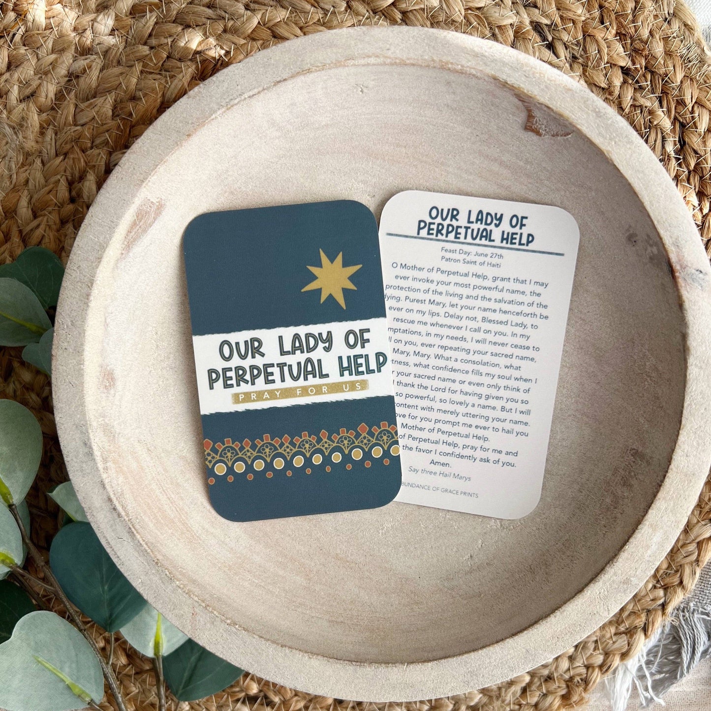 Our Lady of Perpetual Help Prayer Card