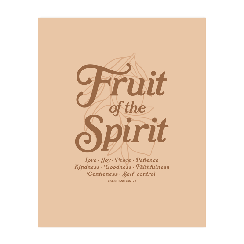 Fruit of the Spirit Art Print - Peach