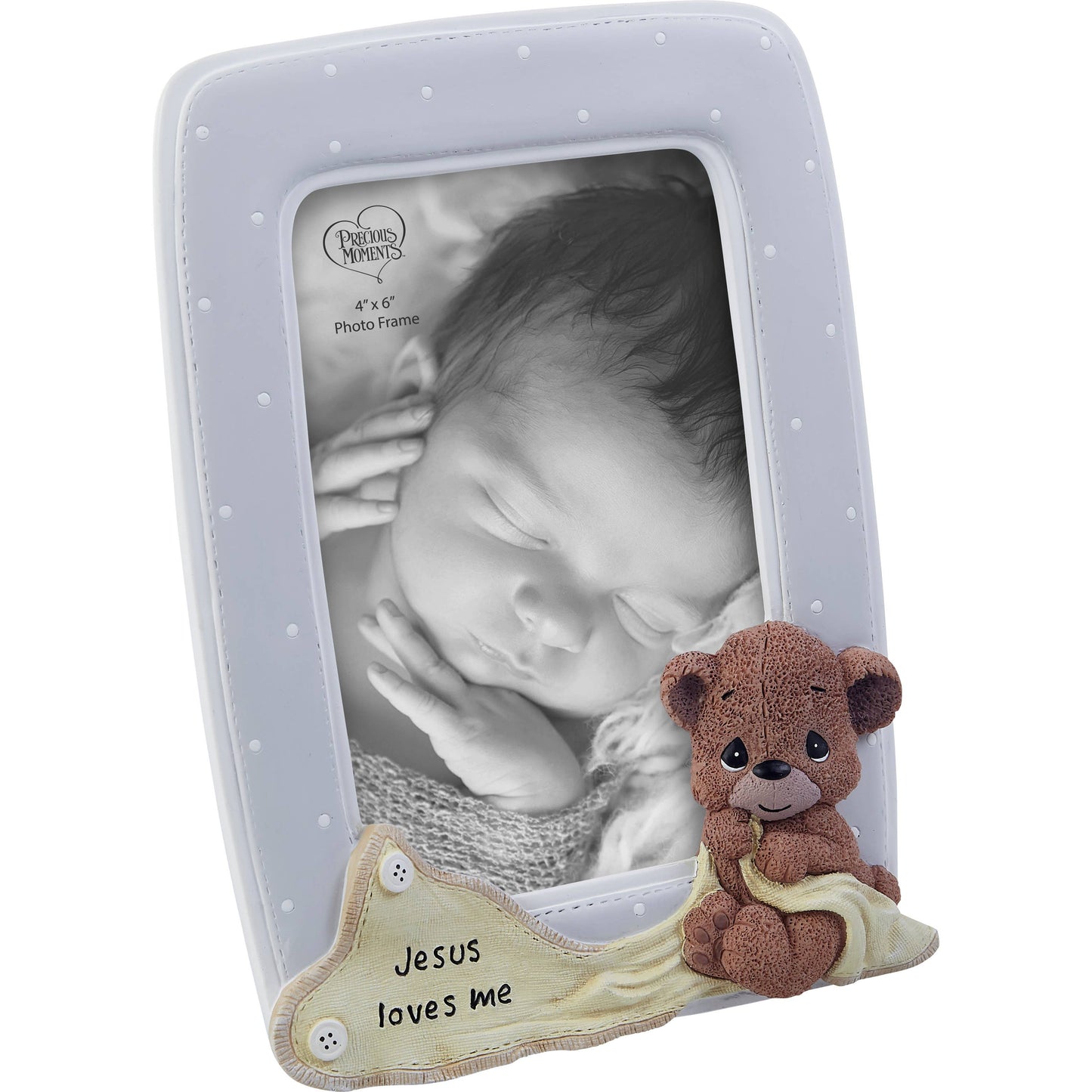 Precious Moments Jesus Loves Me Photo Frame with Bear