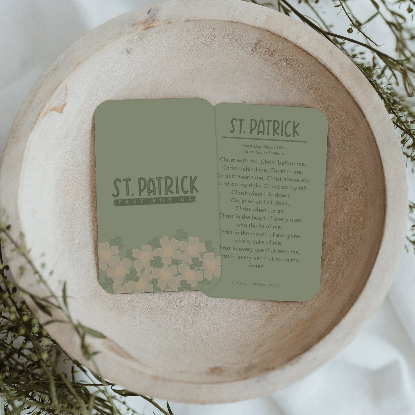 St. Patrick Prayer Card